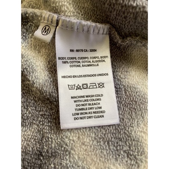 ANTHROPOLOGIE T.la Medium NIKA CROPPED SHIRT JACKET TIE DYE COTTON GRAY NEW NWT - Picture 5 of 5